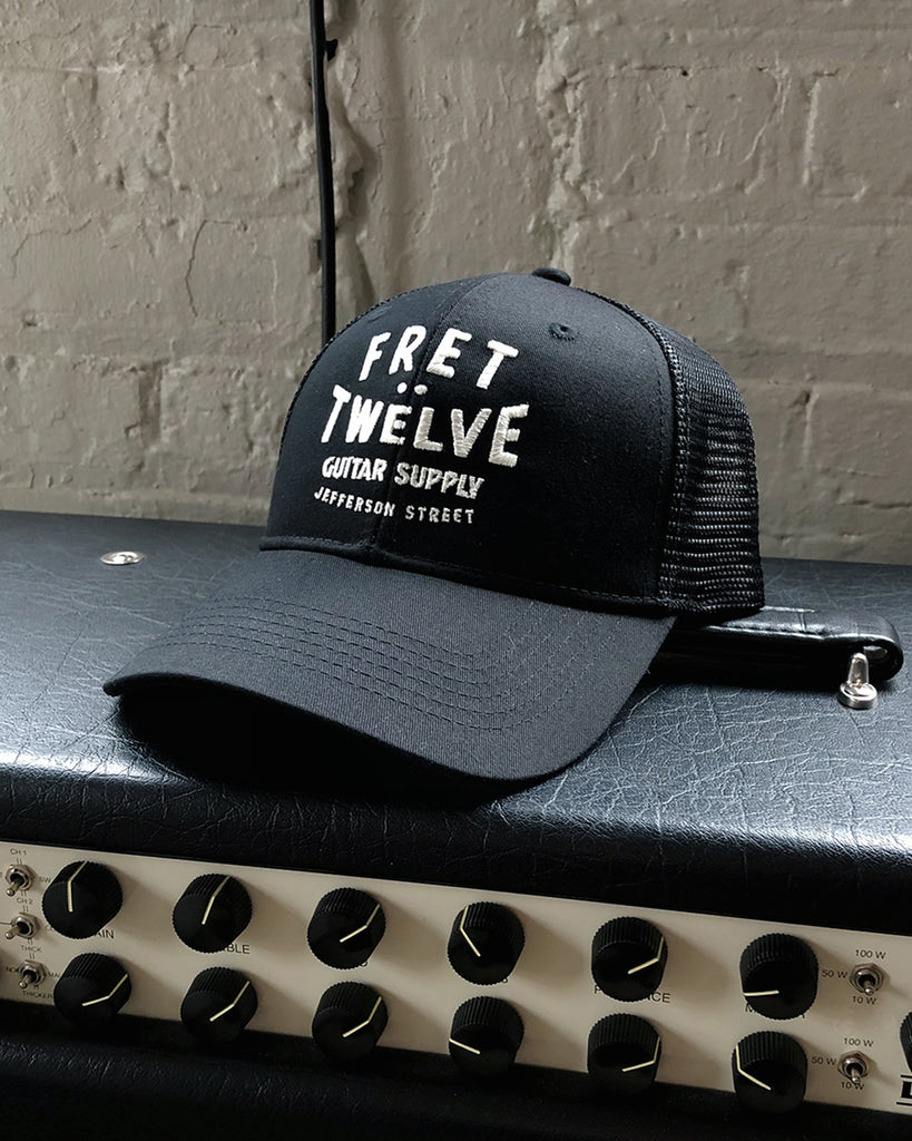 GUITAR SUPPLY TRUCKER HAT – BLACK