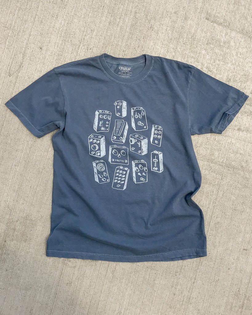 PEDAL JUNKIE TEE - FADED BLUE