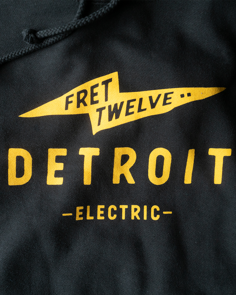 DETROIT BOLT HOODIE - BLACK