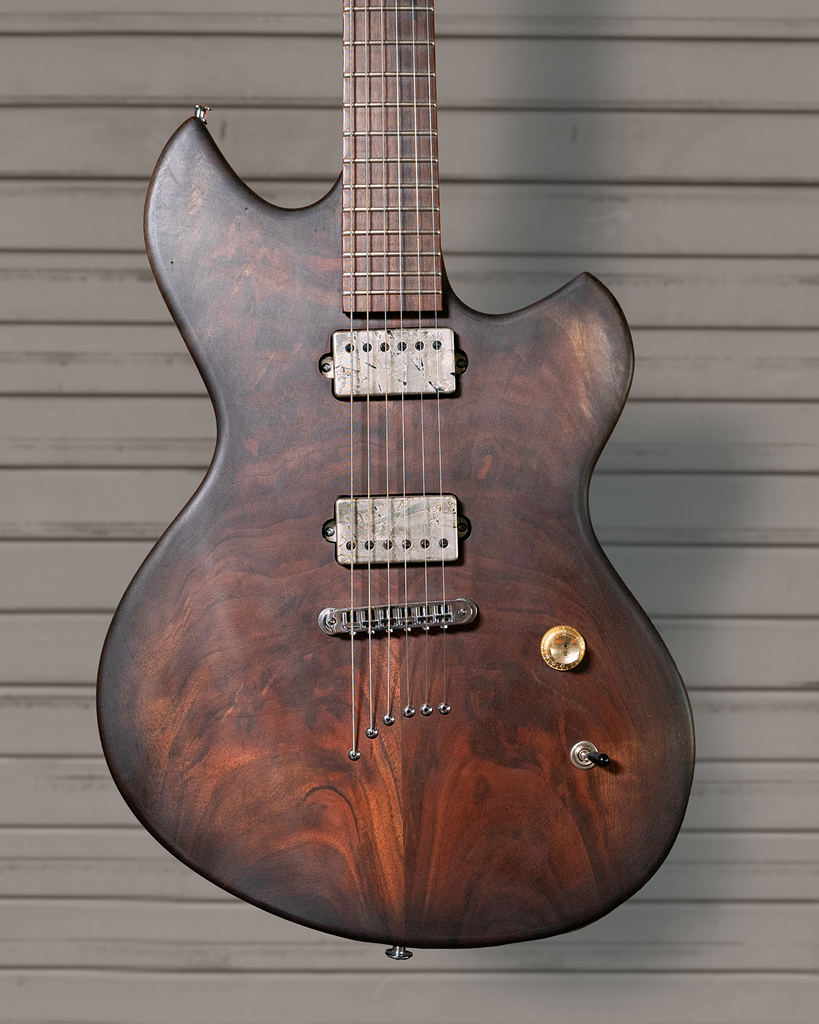 Crown Handcrafted Offset Guitar - Natural Cedar