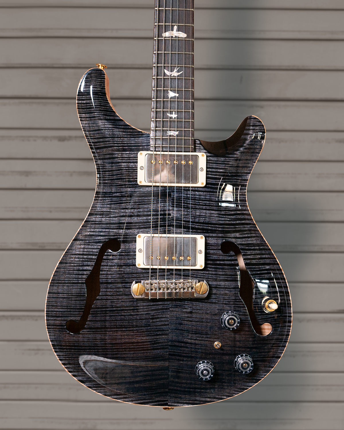 PRS Hollowbody II Piezo 10 Top Gray Black
