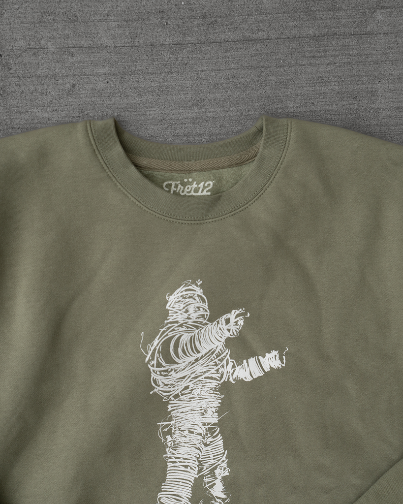 STRING THING CREW NECK - ARMY