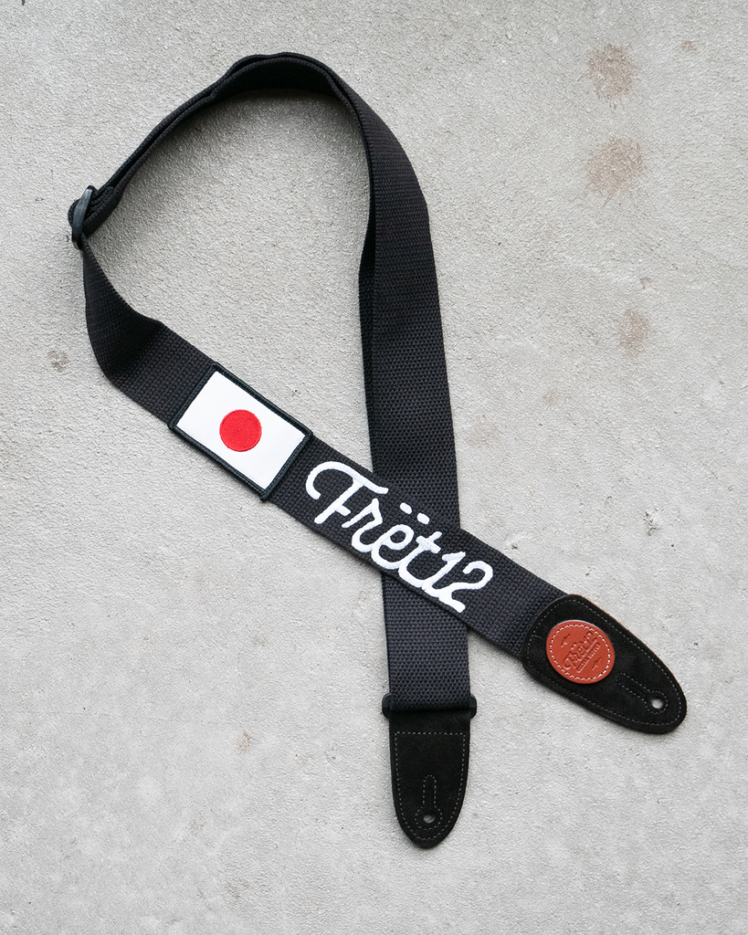 FRET12 SCRIPT LOGO JAPAN FLAG GUITAR STRAP