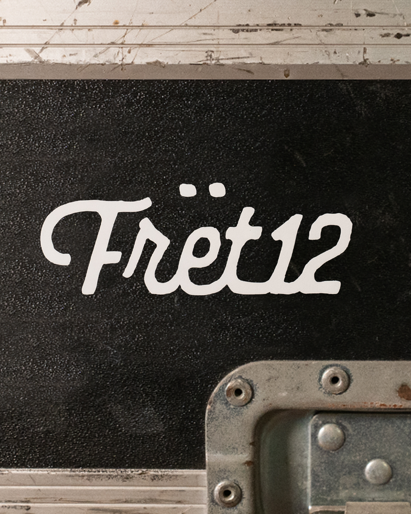 FRET12 SCRIPT LOGO – TRANSFER STICKER – WHITE