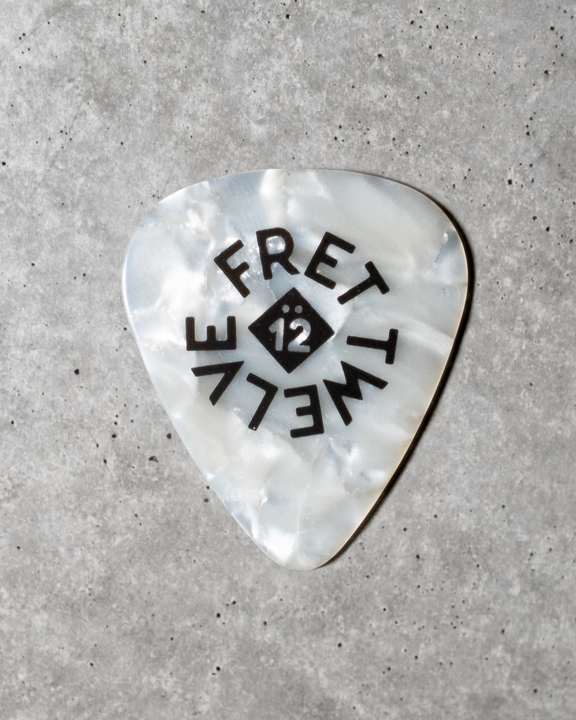 FRET12 GUITAR PICK PACK - BULLET LOGO - PEARL