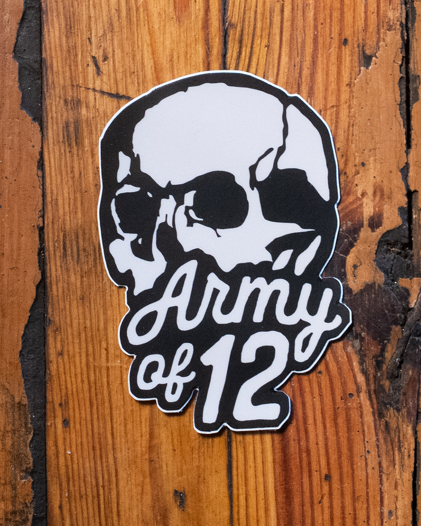 ARMY OF 12 – STICKER – BONE