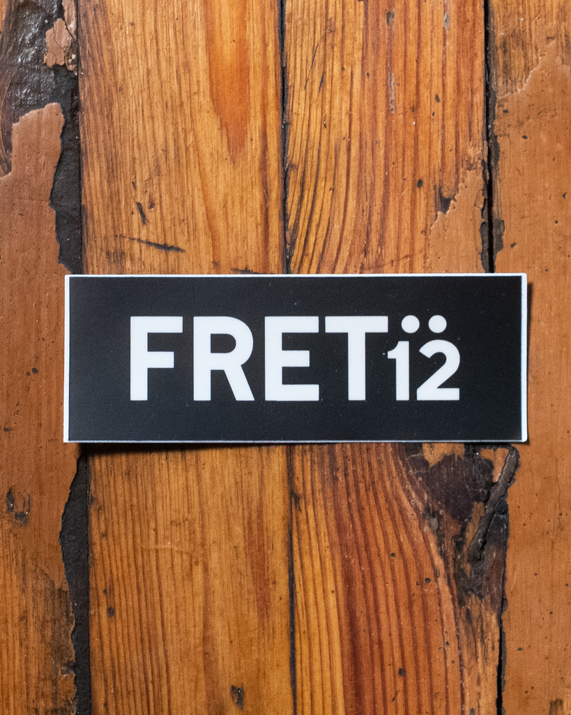 FRET12 OG Logo - Black – STICKER