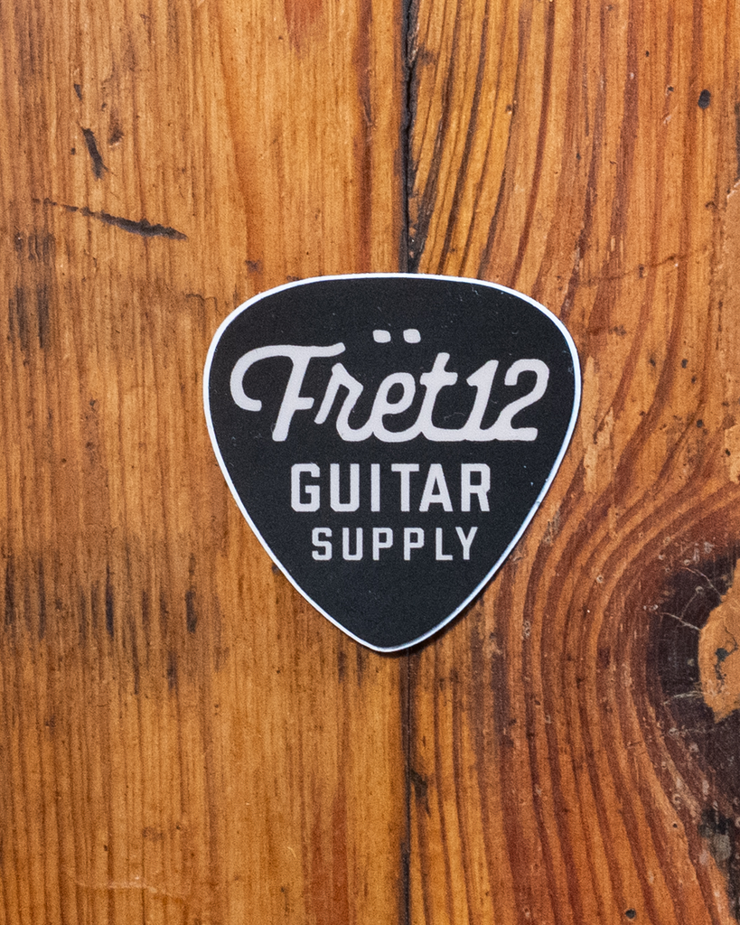 GUITAR PICK - BLACK – STICKER