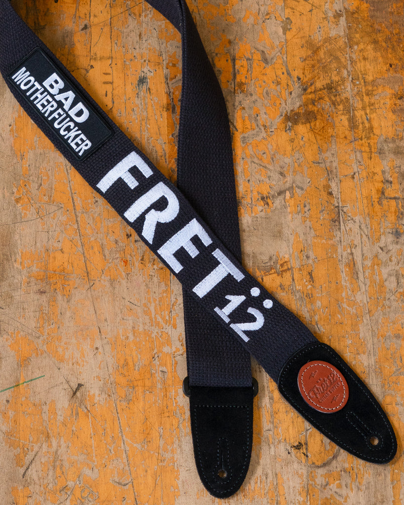 FRET12 BAD MF GUITAR STRAP - BLOCK LOGO