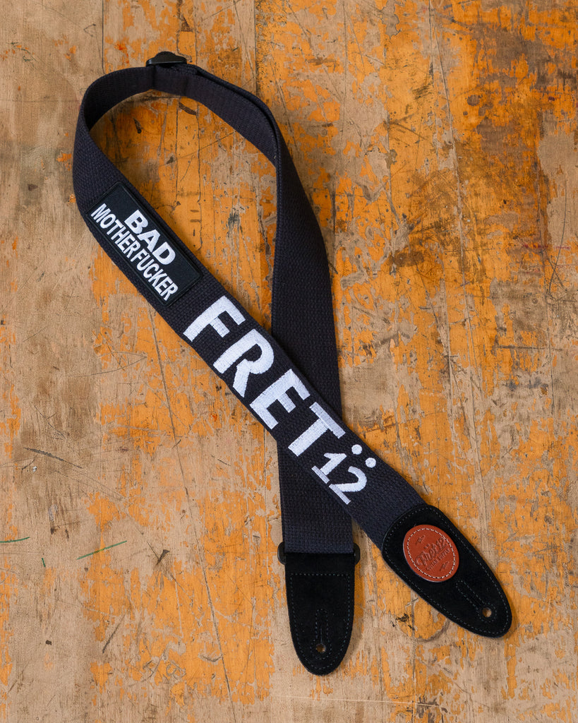 FRET12 BAD MF GUITAR STRAP - BLOCK LOGO