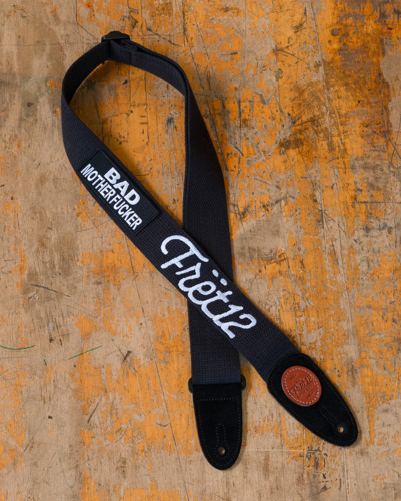 FRET12 BAD MF GUITAR STRAP - SCRIPT LOGO