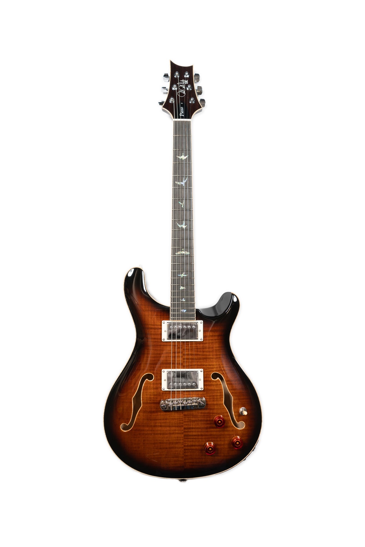 PRS SE Hollowbody II Piezo in Black Gold Burst [Adjustable 'Piezo 